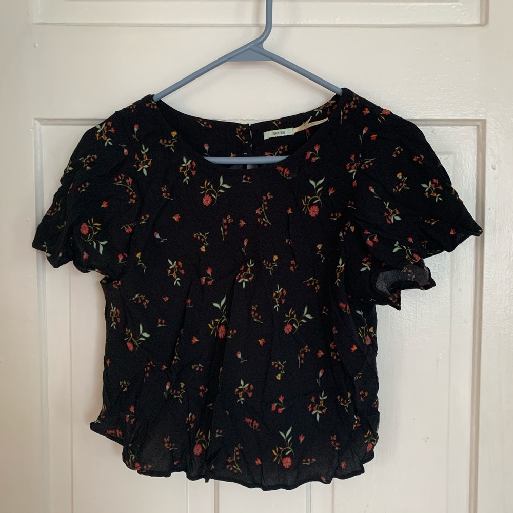 Open back floral crop top